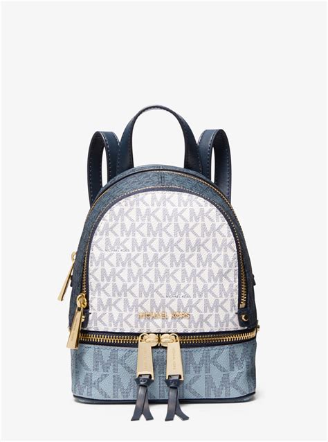 michael kors mini rhea backpack|michael kors rhea colorblock backpack.